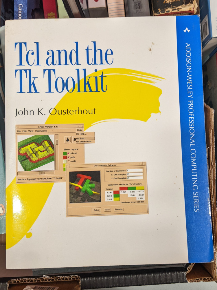 "Tcl and the Tk Toolkit" by John K. Ousterhout